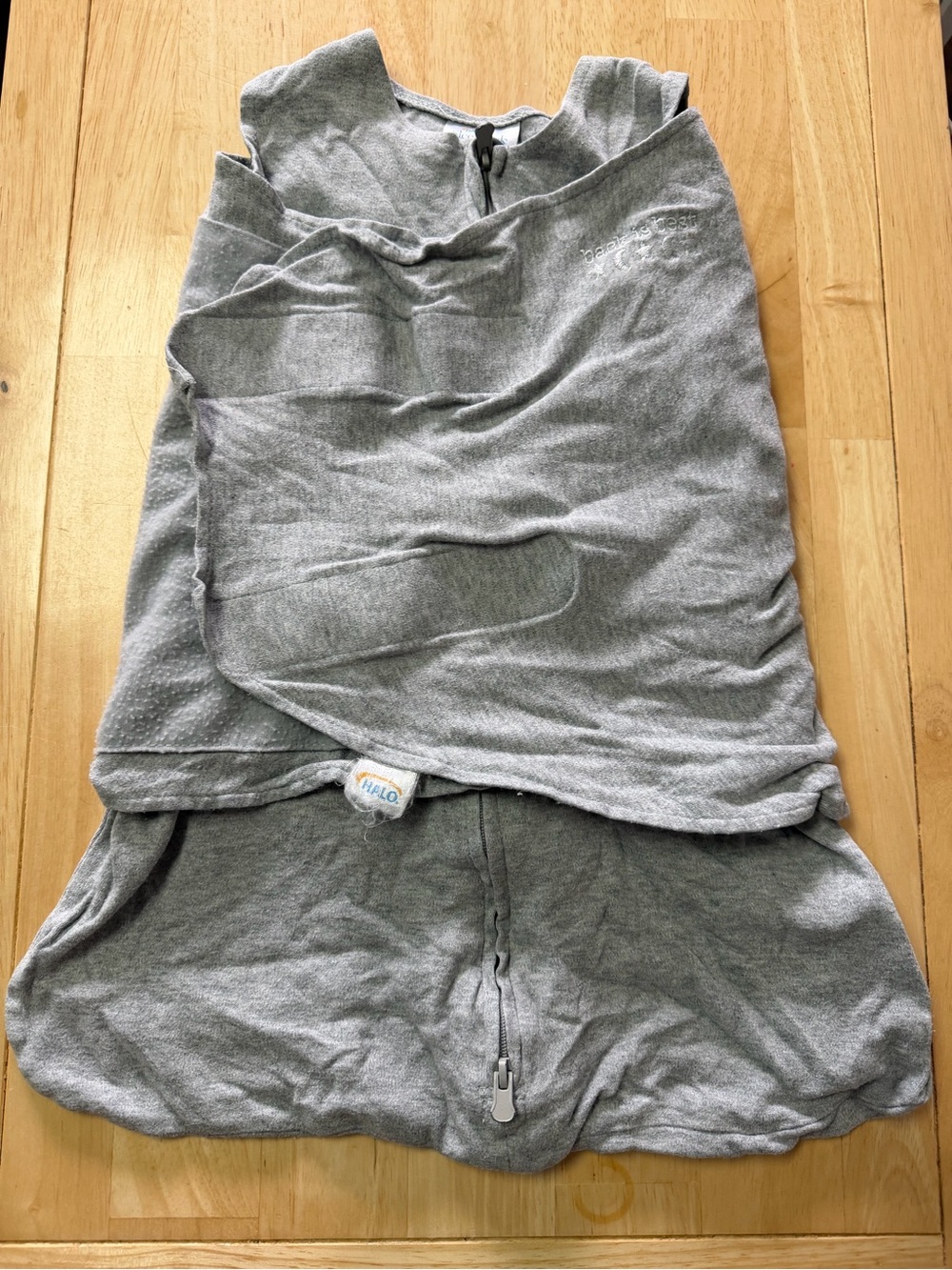 Gray Newborn Halo SleepSack Swaddle
